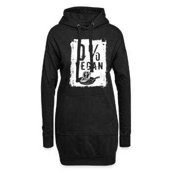 Bester Papa Grillen Fleisch Geschenk lustig BBQ - Hoodie-Kleid - Schwarz - Vorne