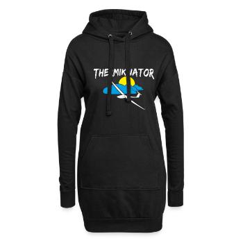 Thermik Segelflieger gleiten lustig Geschenkidee - Hoodie-Kleid - Schwarz - Vorne
