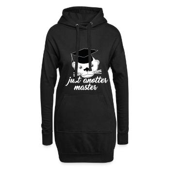 Just anotter Master jeu de mots drôle - Sweat-shirt à capuche long Femme - noir - Devant