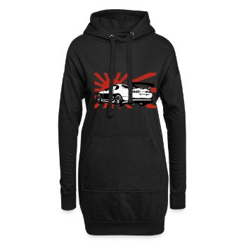 Supra A80 Sonne Geschenk JDM Motorsport Japan Auto - Hoodie-Kleid - Schwarz - Vorne