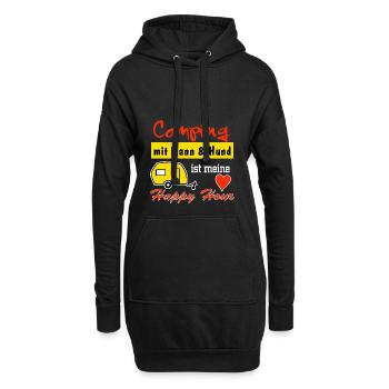 happy hour - Hoodie-Kleid - Schwarz - Vorne