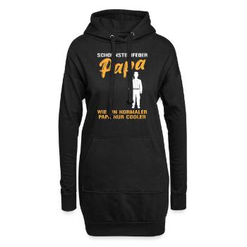 Le papa ramoneur le plus cool - Sweat-shirt à capuche long Femme - noir - Devant