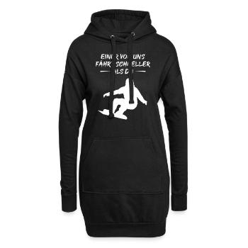 Fast Boarder - Cadeau - Sweat-shirt à capuche long Femme - noir - Devant