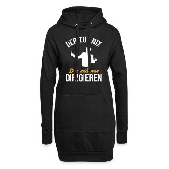Harmloser Dirigent - Witziges Geschenk - Hoodie-Kleid - Schwarz - Vorne