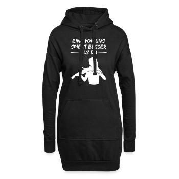 Le violoniste virtuose peut offrir - Sweat-shirt à capuche long Femme - noir - Devant