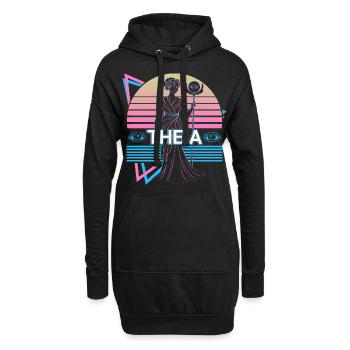 Theia Déesse grecque Antique Mythol - Sweat-shirt à capuche long Femme - noir - Devant