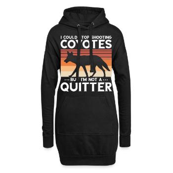 Conception de chasseur de coyote pour la chasse au coyote - Sweat-shirt à capuche long Femme - noir - Devant