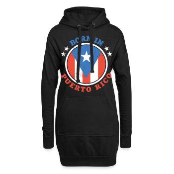 Porto Rico - Sweat-shirt à capuche long Femme - noir - Devant