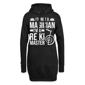 Reiki Magie | Reikimeister Meditation Geschenkidee - Hoodie-Kleid - Schwarz - Vorne