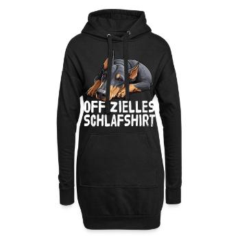 Offizieles Schlafshirt Doberman - Hoodie-Kleid - Schwarz - Vorne