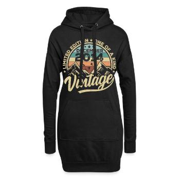 Original Dezember 2014 - 11. Geburtstag Geschenk - Hoodie-Kleid - Schwarz - Vorne