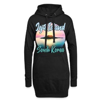 Jeju Island at sunset - Hoodie Dress - black - Front
