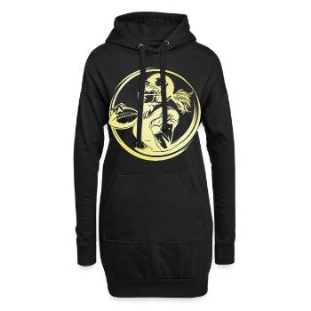 Football américain Femme - Sweat-shirt à capuche long Femme - noir - Devant