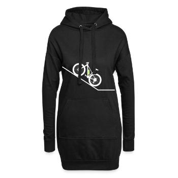 Vélo de montagne Ebike Ooohh EASY design couleur sélectionnable - Sweat-shirt à capuche long Femme - noir - Devant