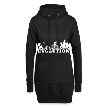 Pilote de scooter scooter - évolution - Sweat-shirt à capuche long Femme - noir - Devant