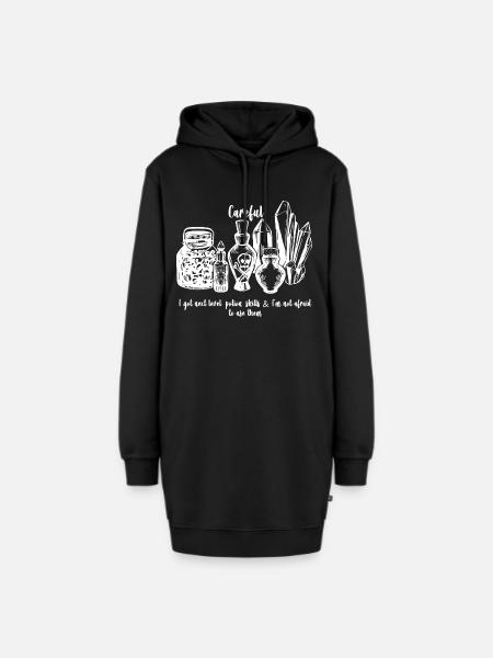 Potion Skills - Hoodie-Kleid - Schwarz