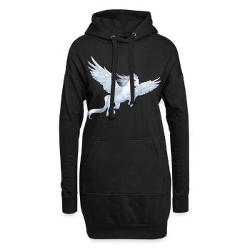 Pegasus 8 - Sweat-shirt à capuche long Femme - noir - Devant