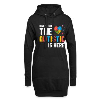 Autismus Geschenk Autist Asperger ADHS Autism - Hoodie-Kleid - Schwarz - Vorne