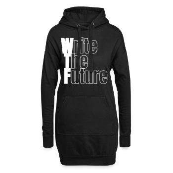 WTF - Write The Future - Hoodie Dress - black - Front