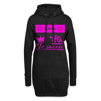 tuning prinzess - Sweat-shirt à capuche long Femme - noir - Devant