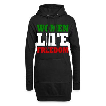 Women life freedom iran - Hoodie-Kleid - Schwarz - Vorne