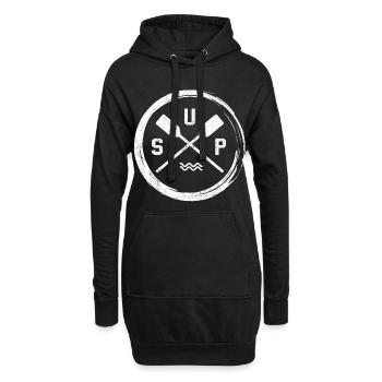 SUP - Sweat-shirt à capuche long Femme - noir - Devant
