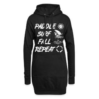 Windsurfer Spruch - Hoodie-Kleid - Schwarz - Vorne