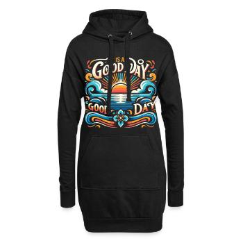 It's a Good Day for a Good Day - Sonne & Meer - Hoodie-Kleid - Schwarz - Vorne