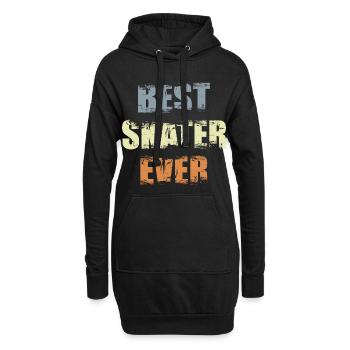 Bester Skater aller Zeiten - Hoodie-Kleid - Schwarz - Vorne