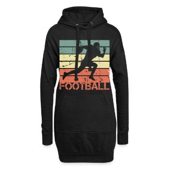 American Footballer - Hoodie-Kleid - Schwarz - Vorne