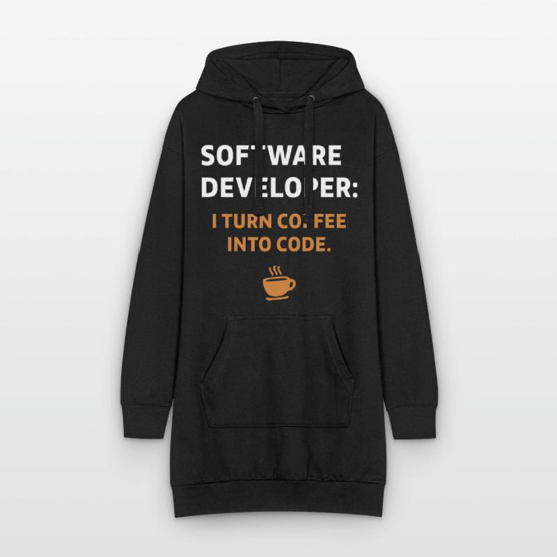 Software Developer - Coffee Edition Hoodie-Kleid