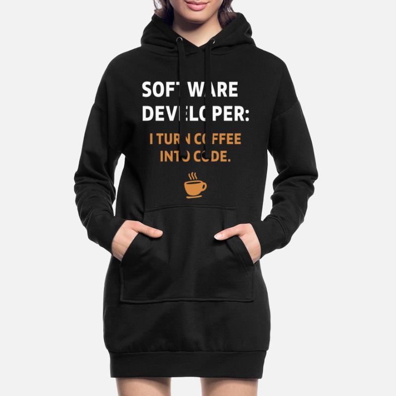 Software Developer - Coffee Edition Hoodie-Kleid