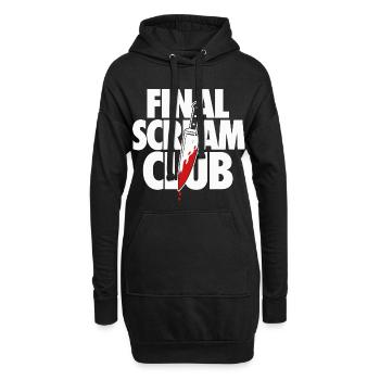 Conception finale de l’horreur du Scream Club - Sweat-shirt à capuche long Femme - noir - Devant