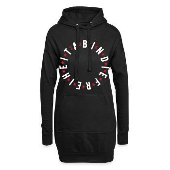 Ab in die Freiheit 2026 - Abitur - Geschenk - Hoodie-Kleid - Schwarz - Vorne