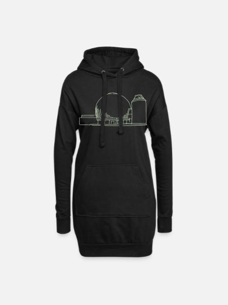 Planetarium Berlin - Hoodie-Kleid - Schwarz