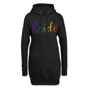 Trage deinen Stolz - Hoodie-Kleid - Schwarz - Vorne