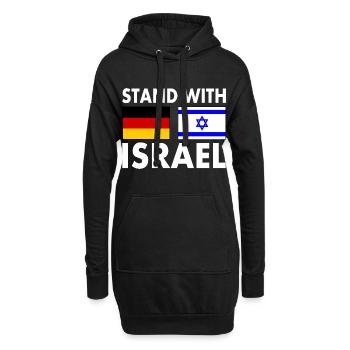 Israel - Hoodie-Kleid - Schwarz - Vorne