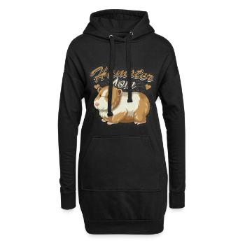 Hamster Maman Animaux Cadeau Animal Love Sweet - Sweat-shirt à capuche long Femme - noir - Devant
