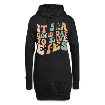It's A Good Day To Save Eyes - Optometrist Eye - Sweat-shirt à capuche long Femme - noir - Devant