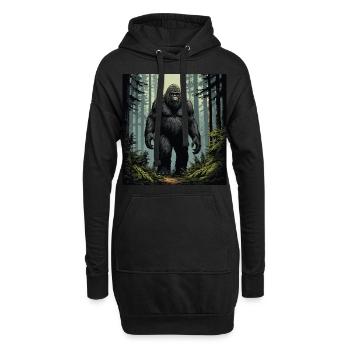 Bigfoot - Design de Sasquatch Mystique pour Naturlie - Sweat-shirt à capuche long Femme - noir - Devant