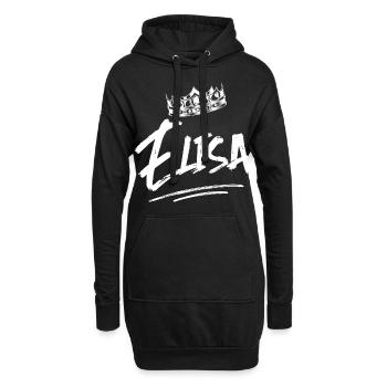 TEST ELISA - Sweat-shirt à capuche long Femme - noir - Devant