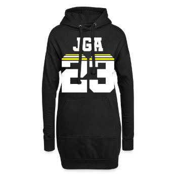 Jga 23 Maillot Enterrement de vie de jeune fille - Sweat-shirt à capuche long Femme - noir - Devant