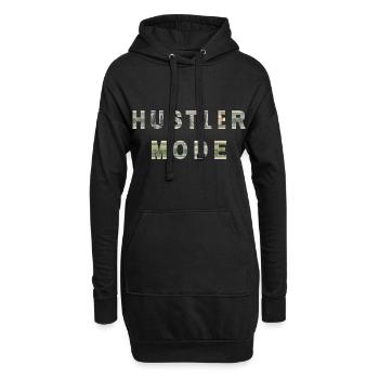 Hustler Mode Argent Texture Inspiration - Sweat-shirt à capuche long Femme - noir - Devant