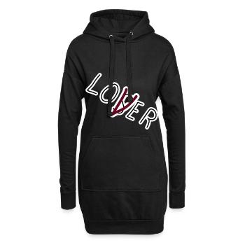It es Lover Loser Film - Hoodie-Kleid - Schwarz - Vorne