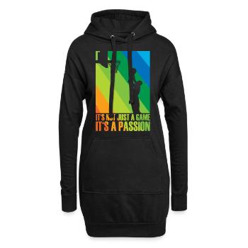 Idée cadeau de joueur de basketballeur - Sweat-shirt à capuche long Femme - noir - Devant