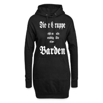 Rollenspiel Barde - Rollenspieler T Shirt & Hoodie - Hoodie-Kleid - Schwarz - Vorne