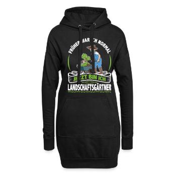 Landschaftsgärtner Gartenbau Landschaftsbau - Hoodie-Kleid - Schwarz - Vorne