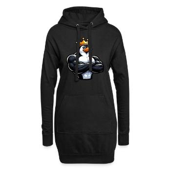 Entraînement physique fort Penguin King - Sweat-shirt à capuche long Femme - noir - Devant