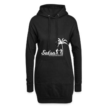 salsa - Sweat-shirt à capuche long Femme - noir - Devant
