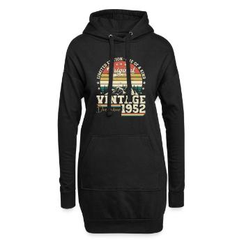 Cadeau original du 70e anniversaire de décembre 1952 - Sweat-shirt à capuche long Femme - noir - Devant